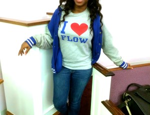 Aisha in FLOW wear
